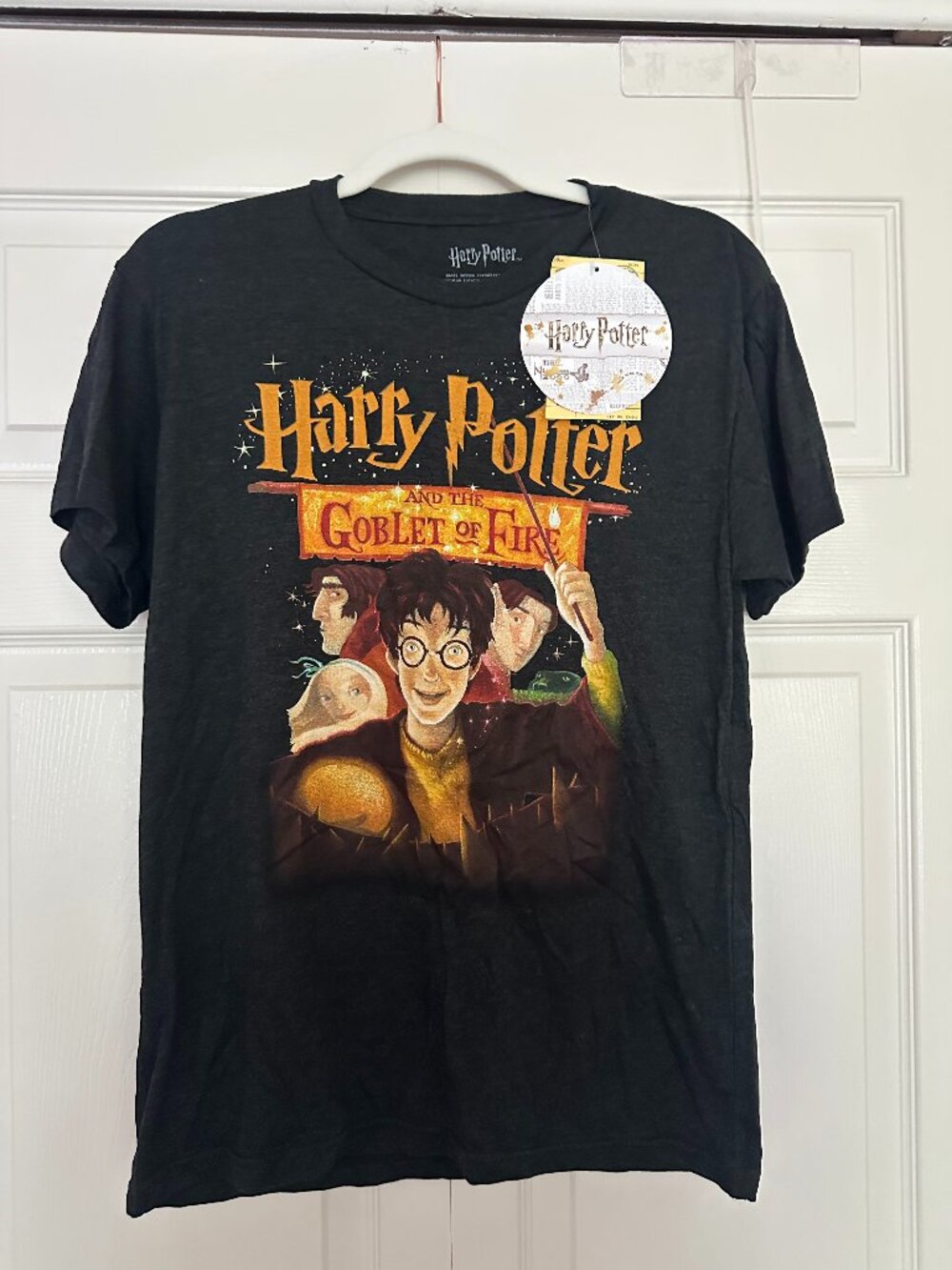 NWT Harry Potter Goblet of Fire T-Shirt S Heather Black